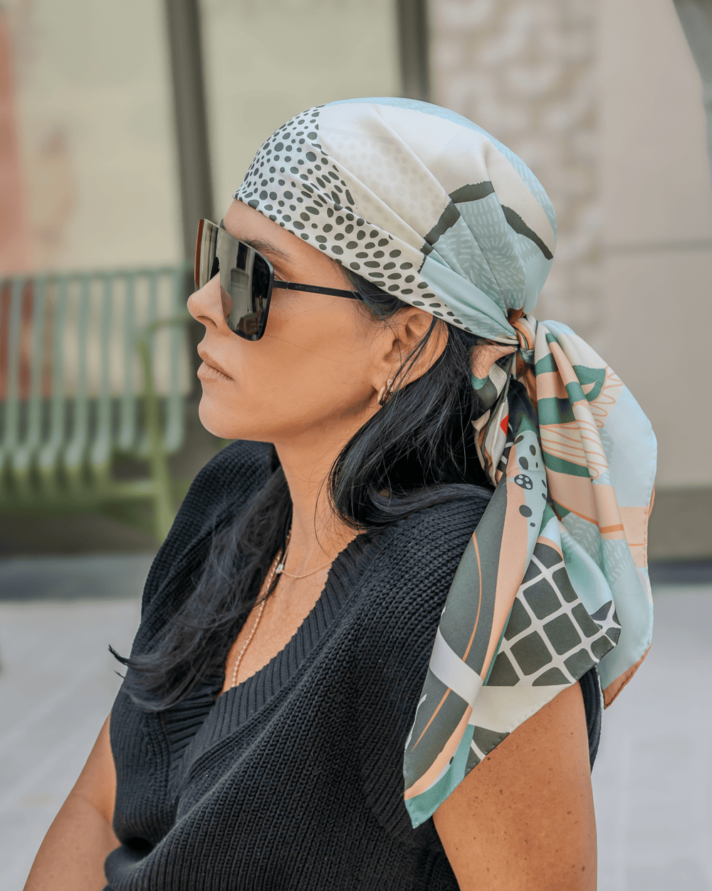 The Katie Silk Scarf - CB Grey - Scarf