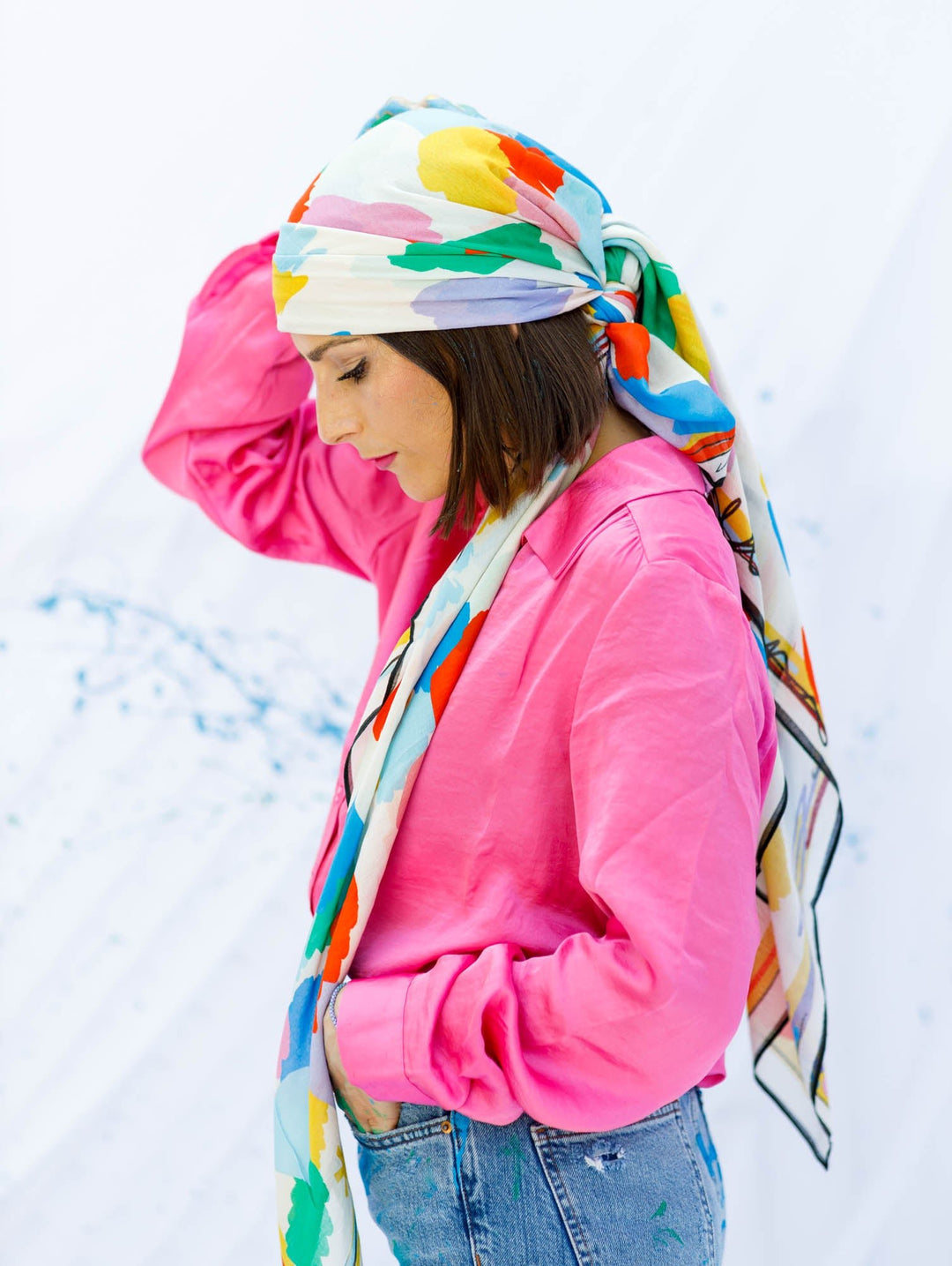 CB Grey x Elise Lyon Shawl - CB Grey - Shawl