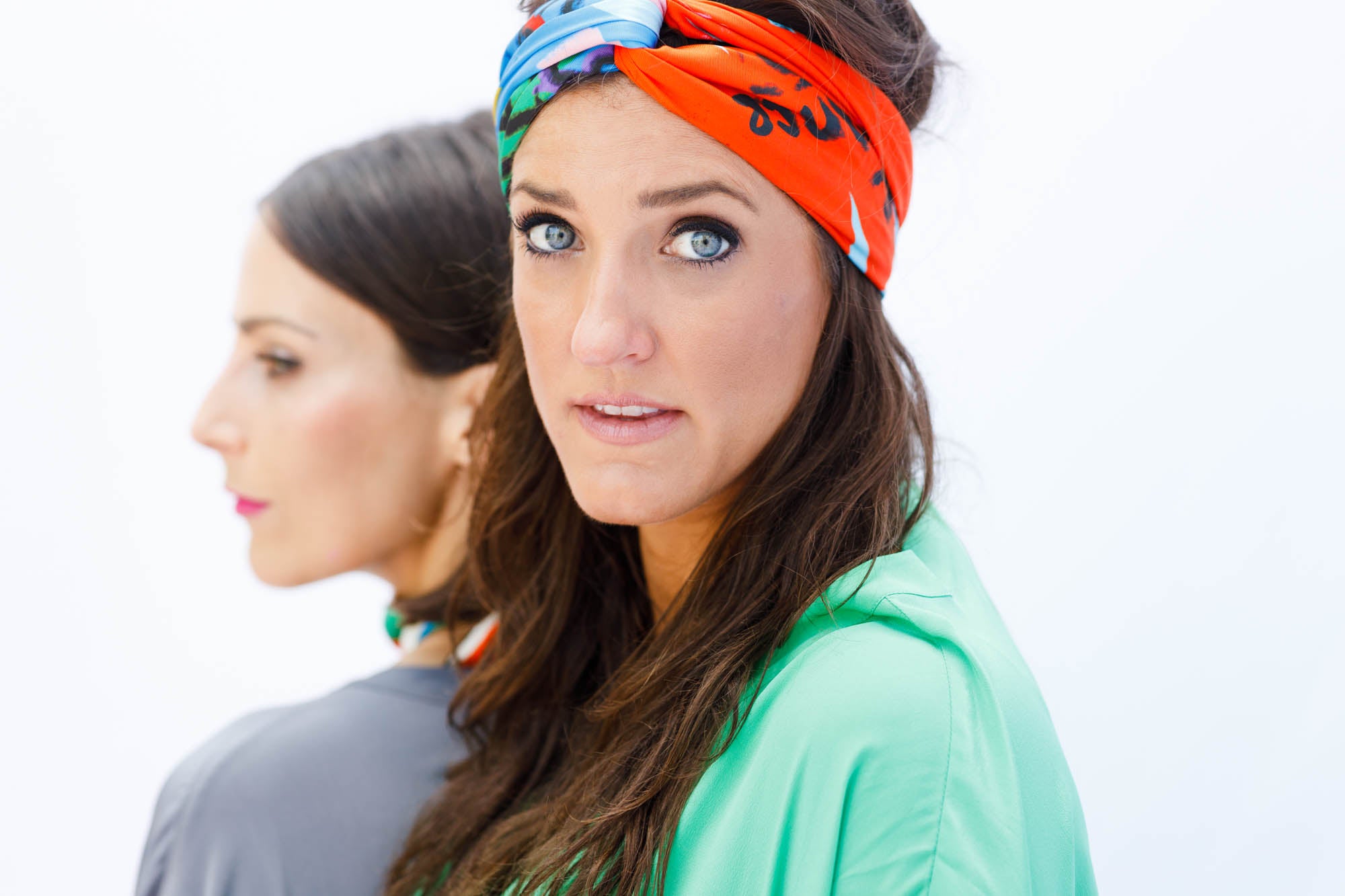 CB Grey x Elise Lyon Silk Scarf - CB Grey - Scarf