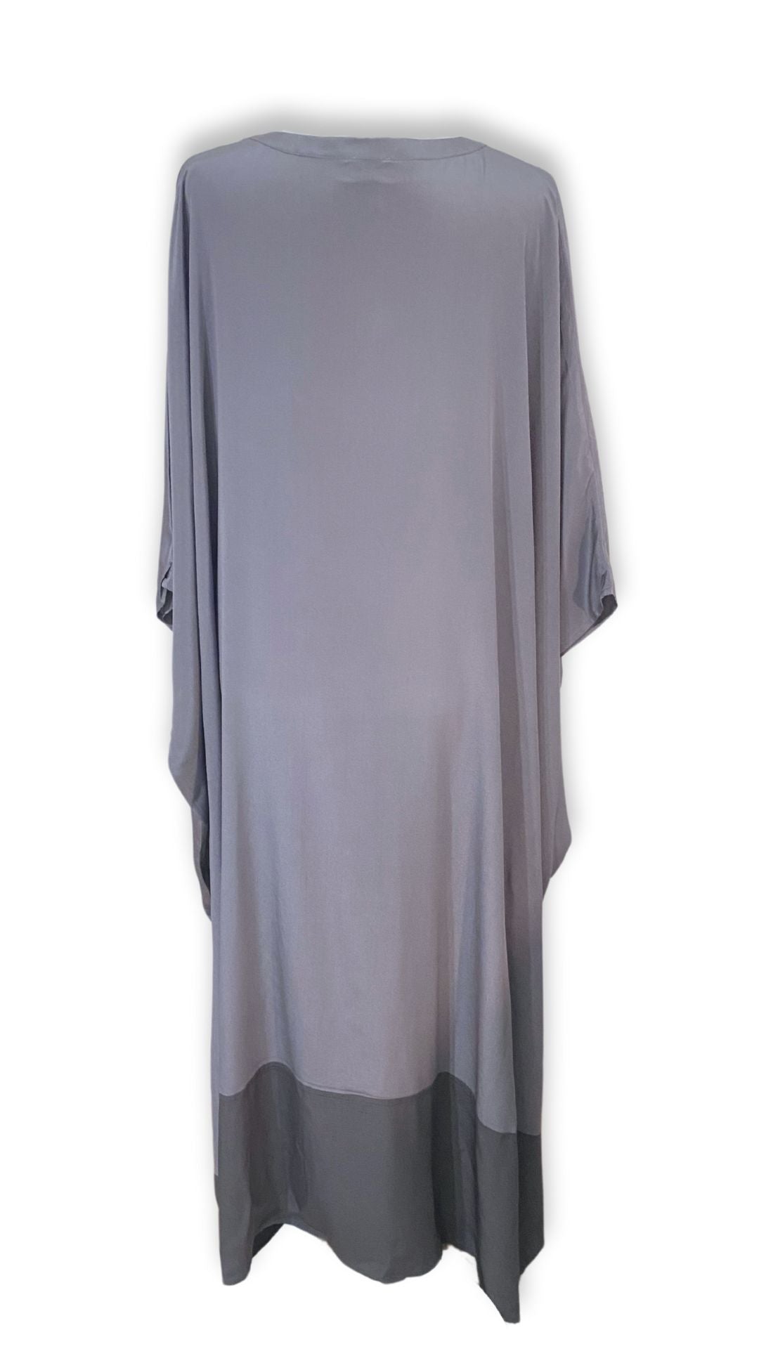CB Grey x Elise Lyon Silk Caftan - CB Grey -