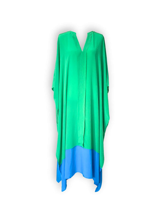 CB Grey x Elise Lyon Silk Caftan - CB Grey -