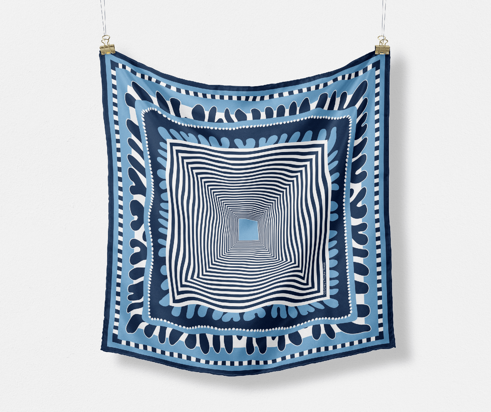 The Taylor Game Day Silk Scarves - CB Grey - Scarf