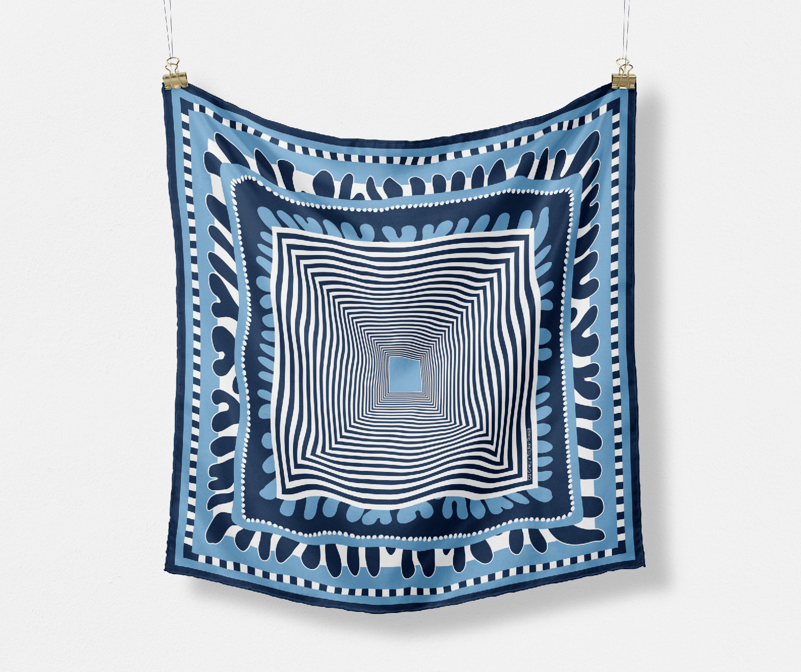The Taylor Game Day Silk Scarves - CB Grey - Scarf
