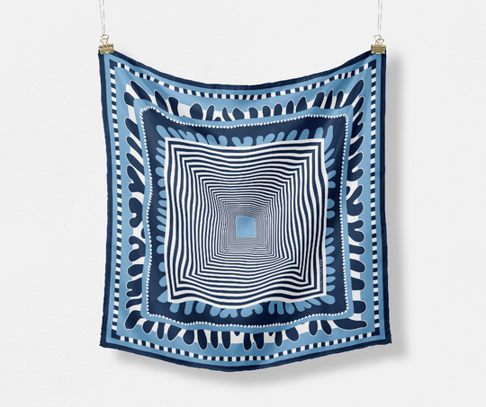 The Taylor Game Day Silk Scarves - CB Grey - Scarf