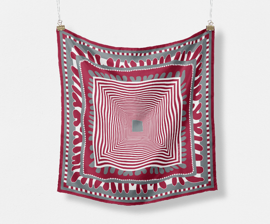 The Taylor Game Day Silk Scarves - CB Grey - Scarf