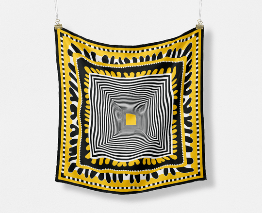 The Taylor Game Day Silk Scarves - CB Grey - Scarf