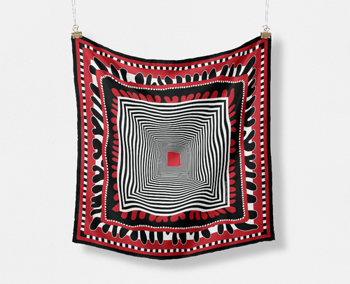 The Taylor Game Day Silk Scarves - CB Grey - Scarf