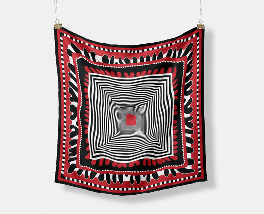 The Taylor Game Day Silk Scarves - CB Grey - Scarf
