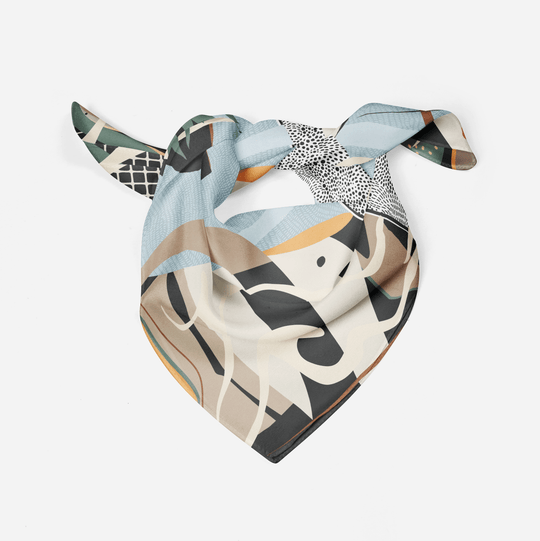 The Katie Silk Scarf - CB Grey