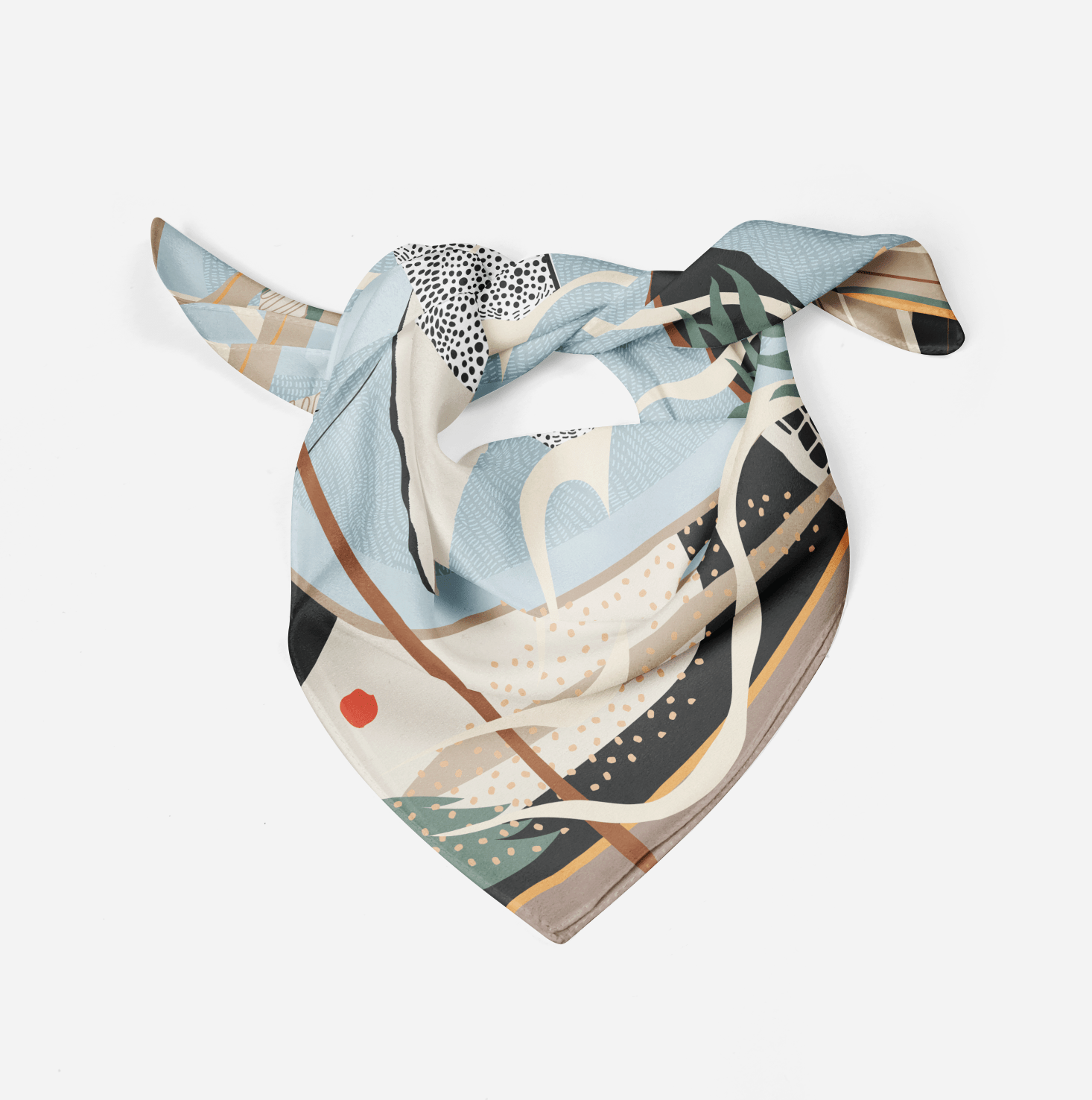 The Katie Silk Scarf - CB Grey - Scarf