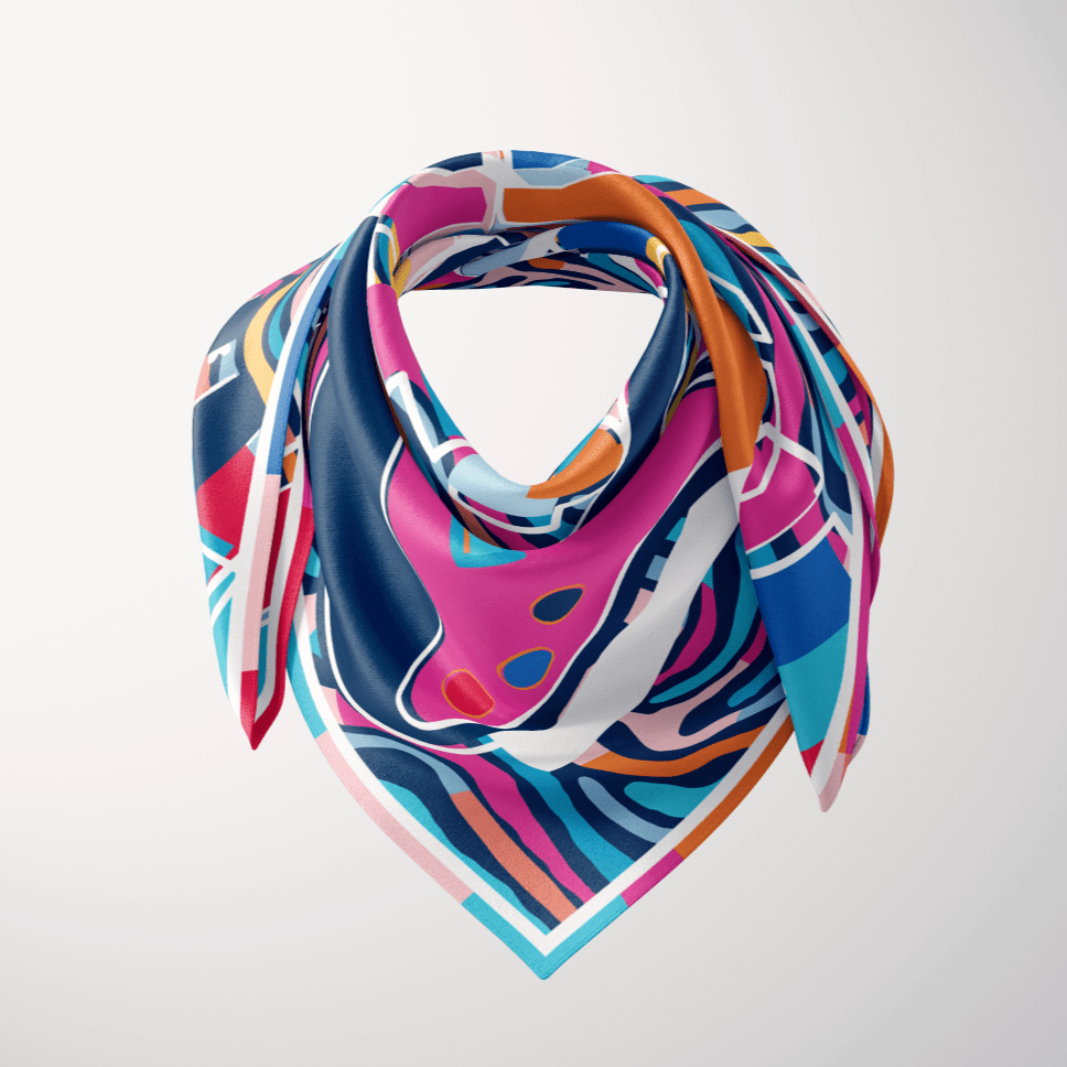 CB Grey x Children's Silk Scarf - CB Grey - Scarf