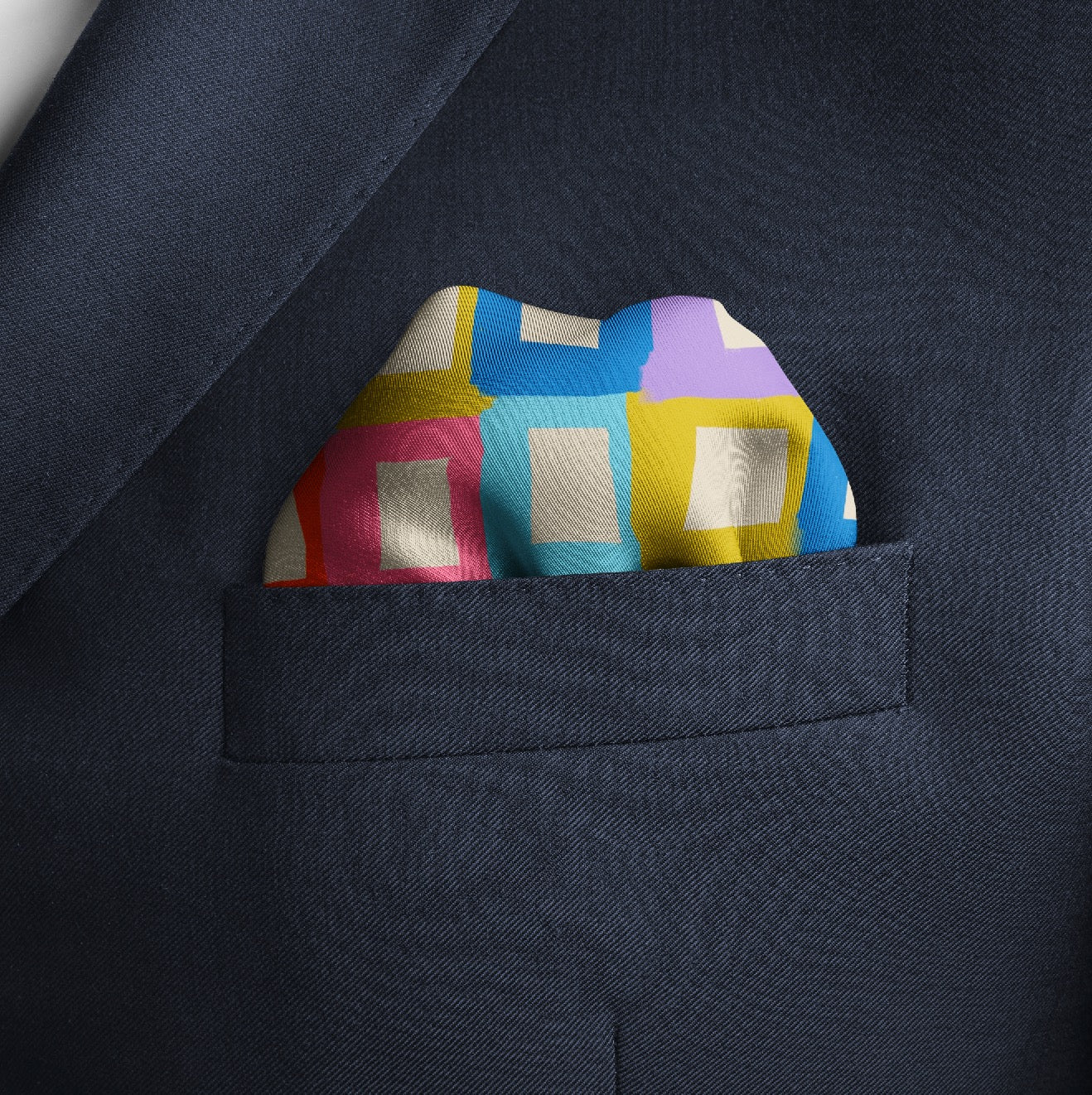 CB Grey x Elise Lyon Pocket Square - CB Grey