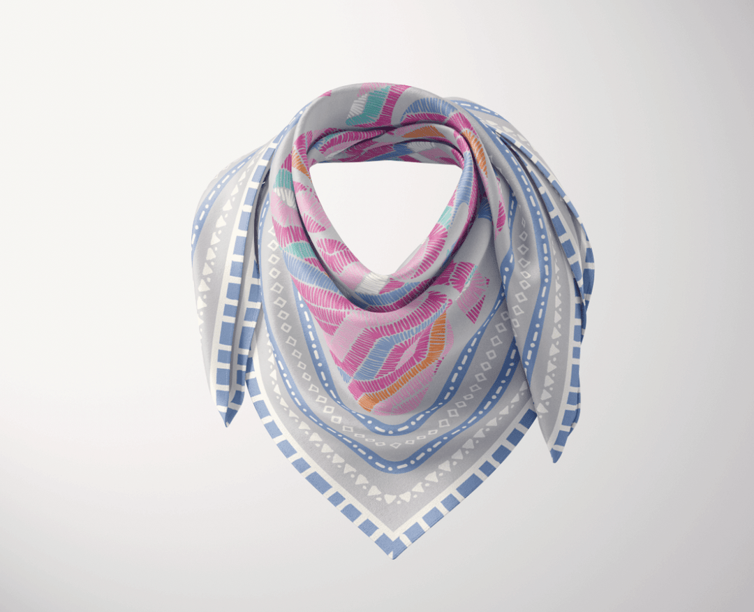 The Secret Silk Scarf - CB Grey - Scarf