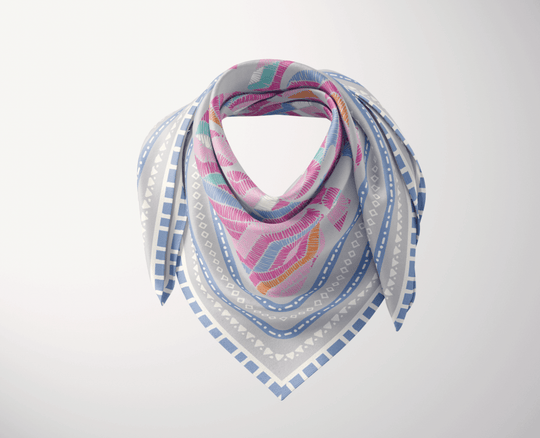 The Secret Silk Scarf - CB Grey - Scarf