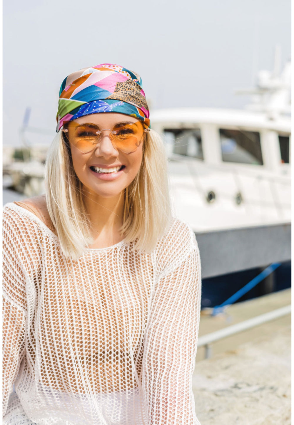 The Brooke Silk Scarf - CB Grey - Scarf