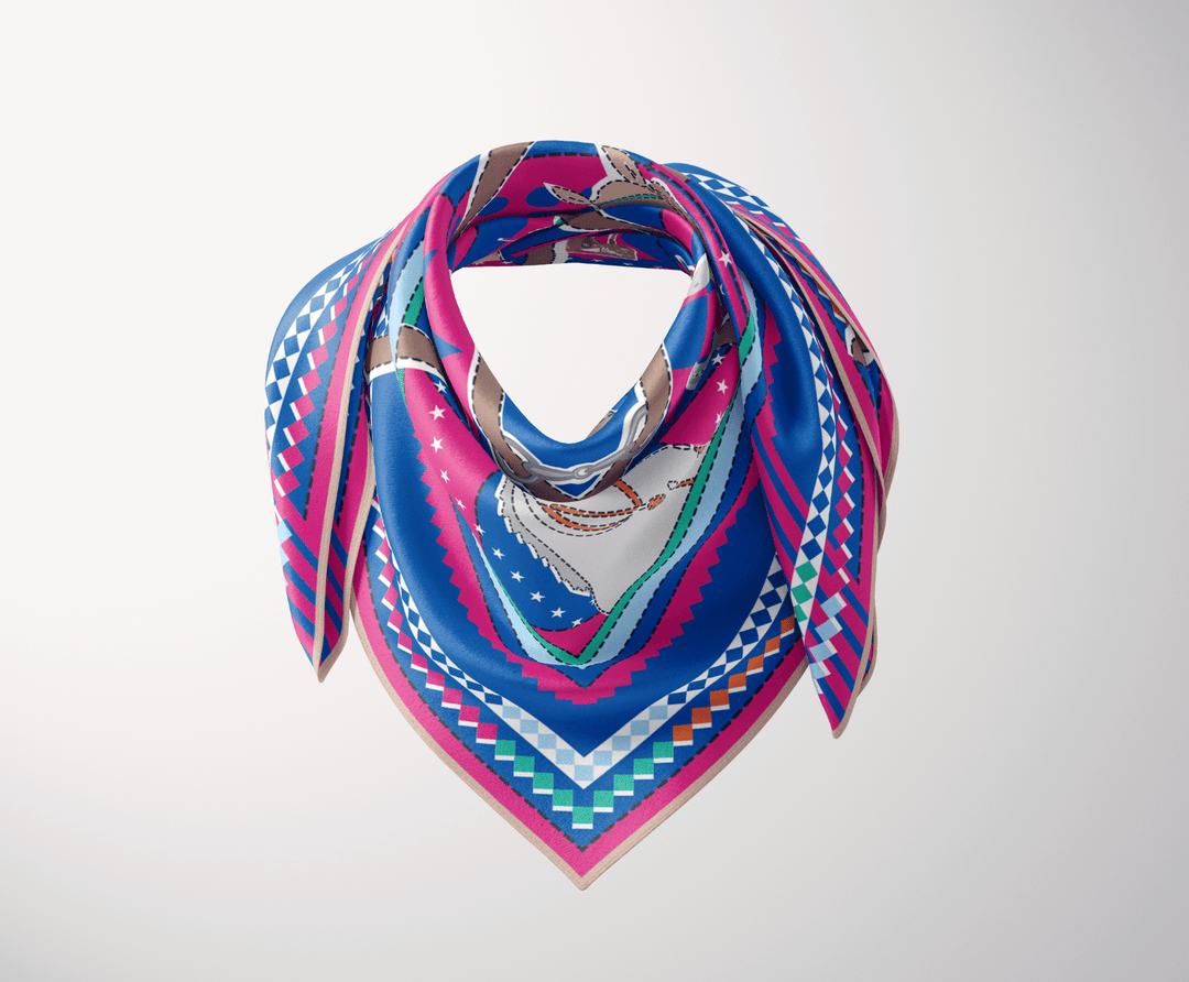 The Penny Silk Scarf - CB Grey - Scarf