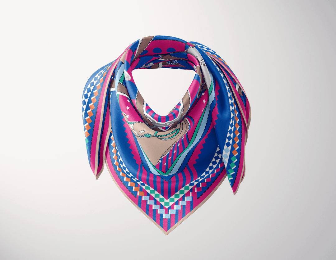 The Penny Silk Scarf - CB Grey - Scarf