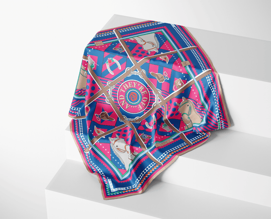 The Penny Silk Scarf - CB Grey - Scarf