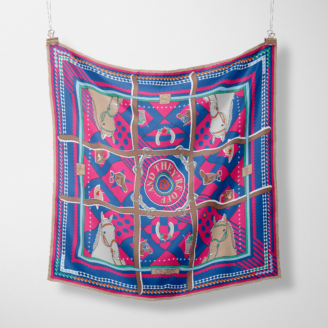 The Penny Silk Scarf - CB Grey - Scarf