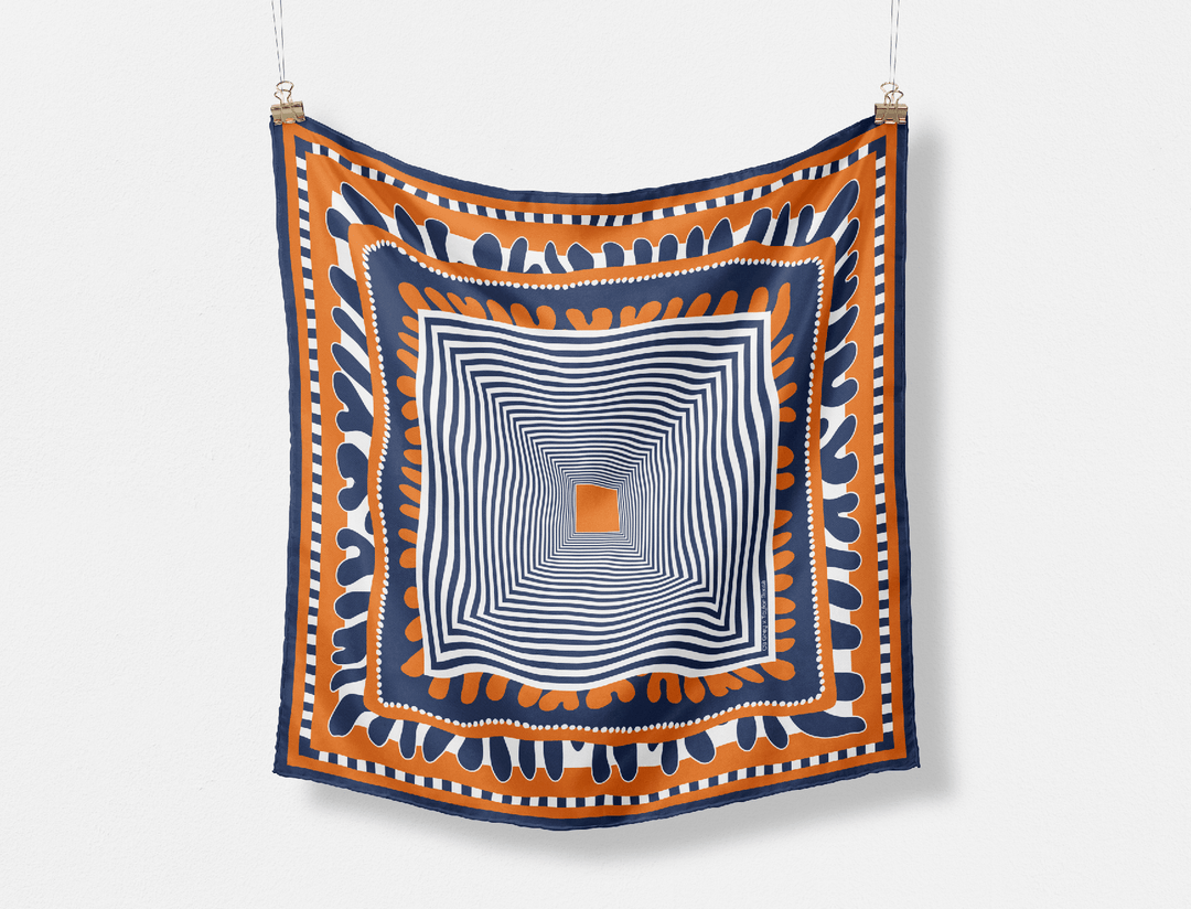 The Taylor Game Day Silk Scarves - CB Grey - Scarf