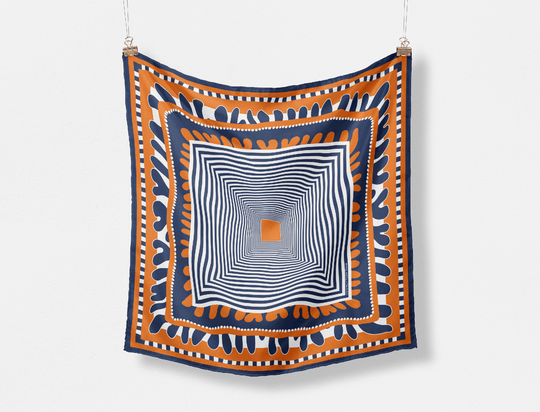 The Taylor Game Day Silk Scarves - CB Grey - Scarf