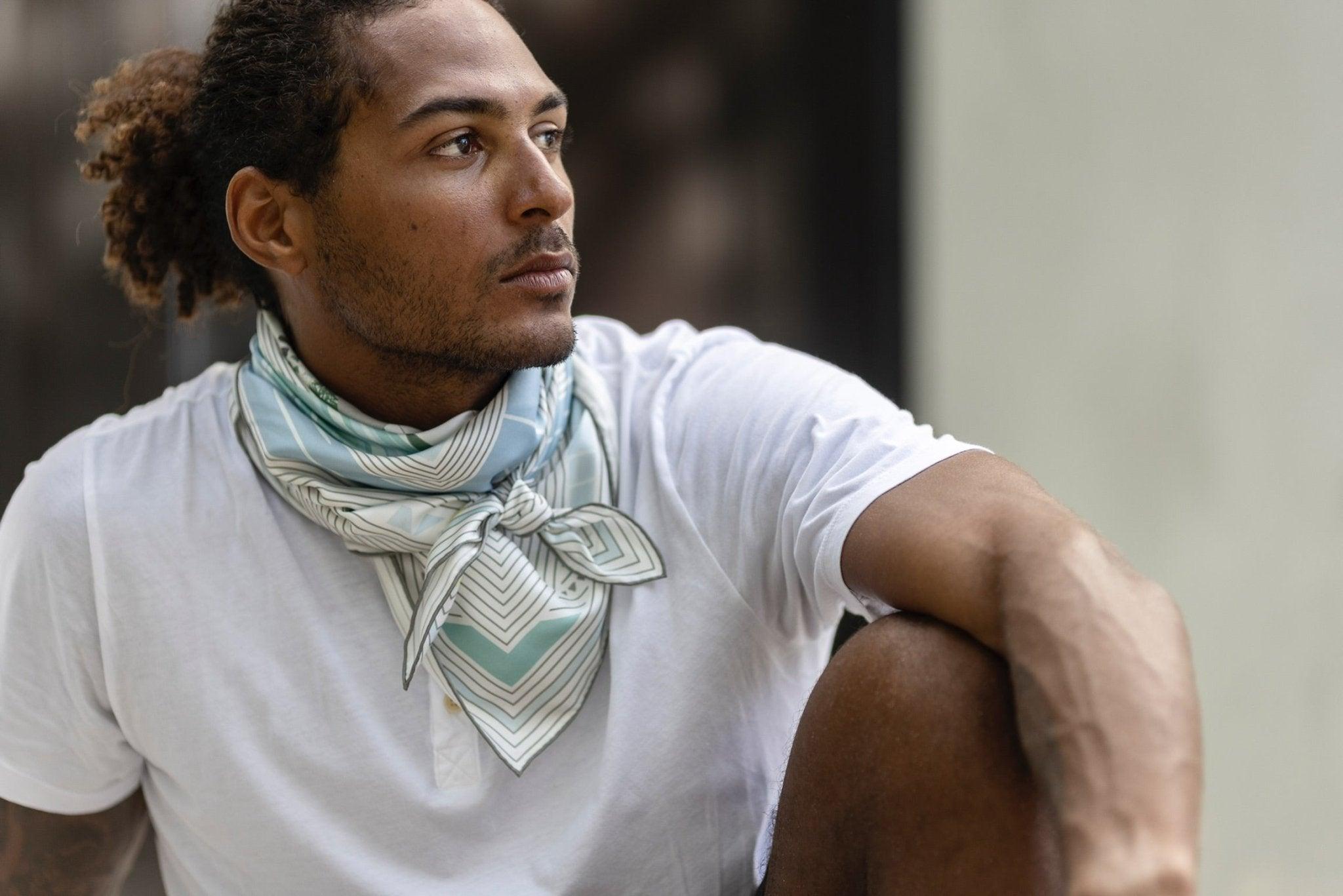 The Alys Silk Scarf - CB Grey - Scarf