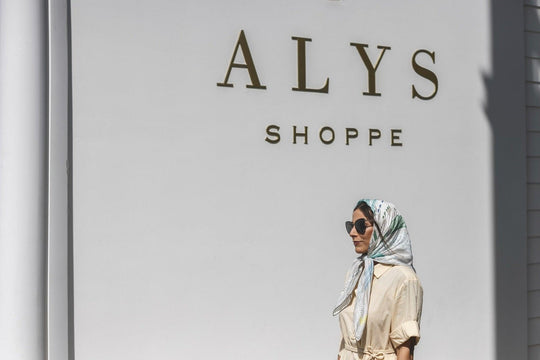 The Alys Silk Scarf - CB Grey - Scarf