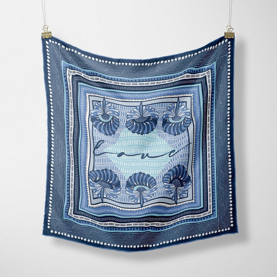 The Annie Silk Scarf - CB Grey - Scarf