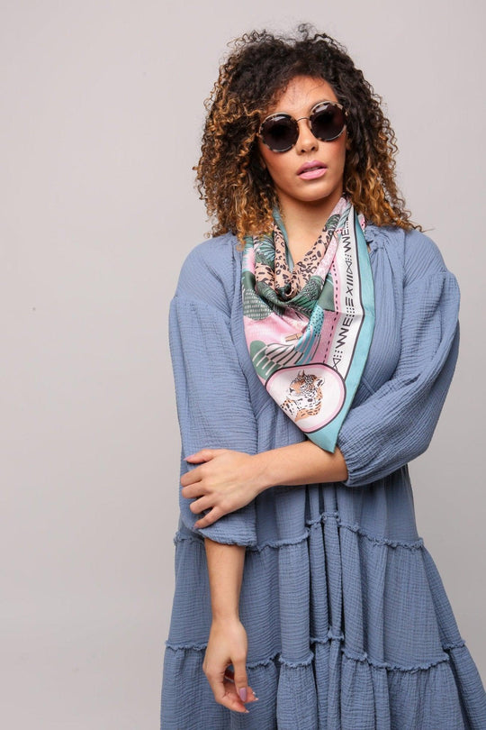 CB Grey - The Aubree Silk Scarf