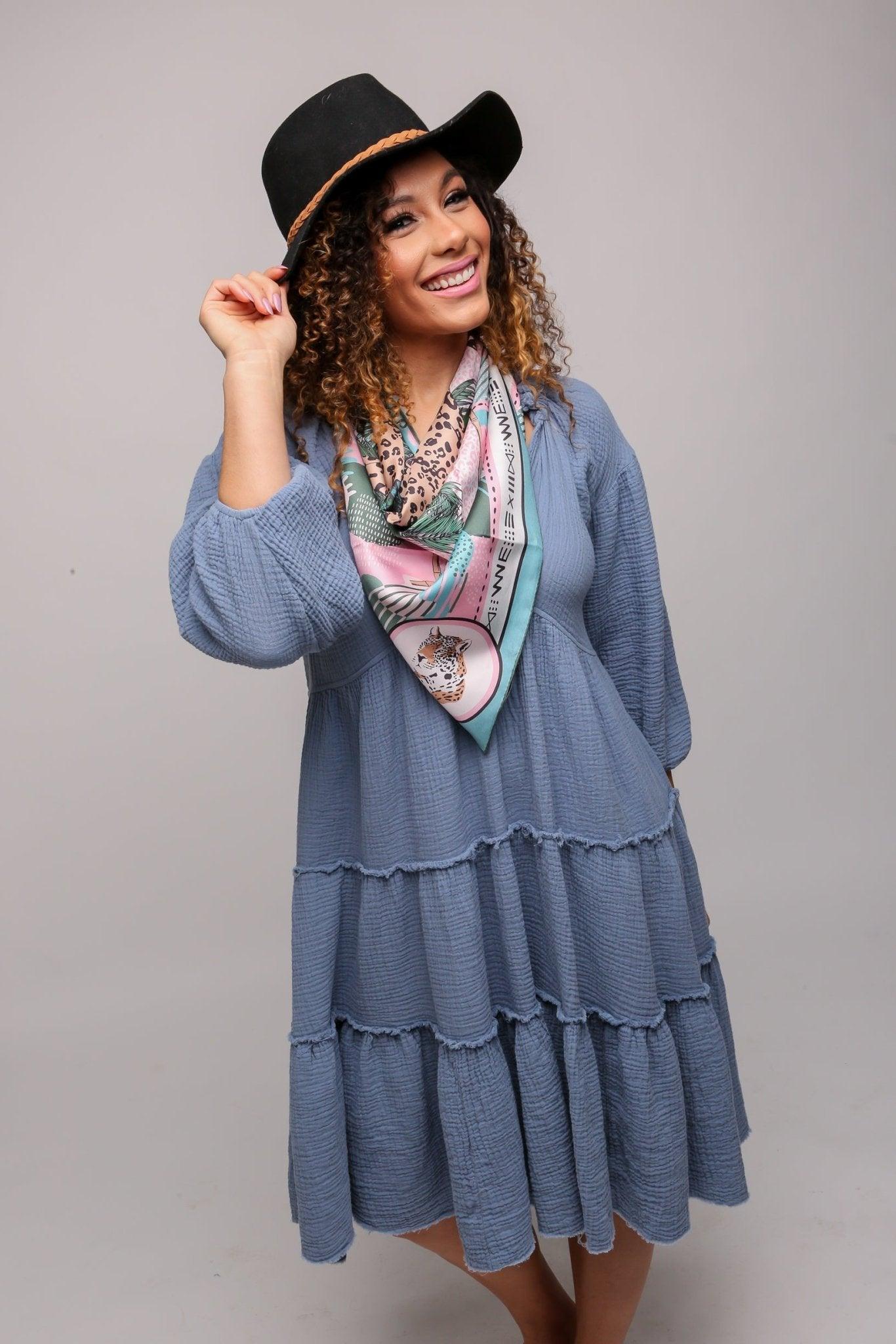 CB Grey - The Aubree Silk Scarf