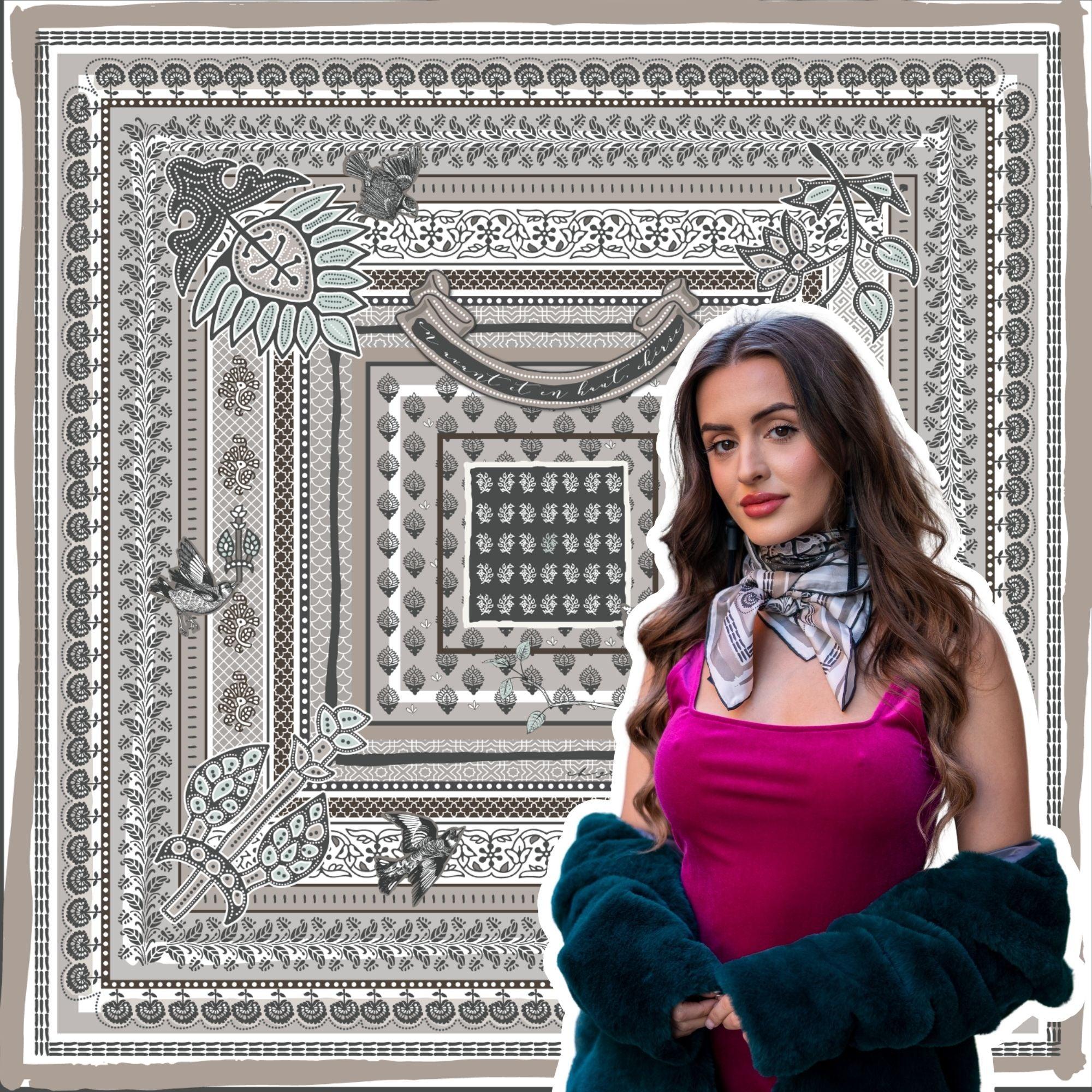 The Cheryl Scarf: Last One! - CB Grey - Scarf