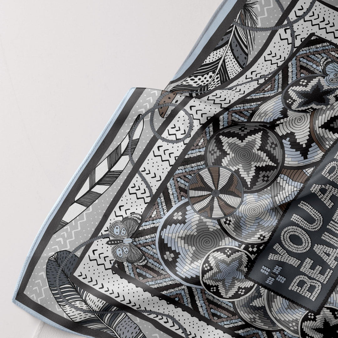 CB Grey - The Coco Silk Scarf