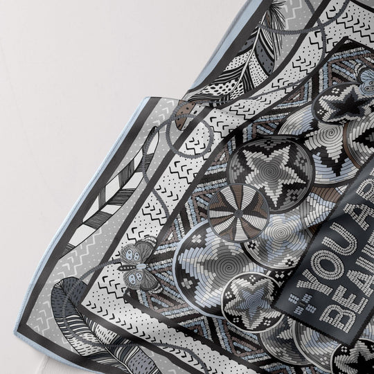 CB Grey - The Coco Silk Scarf