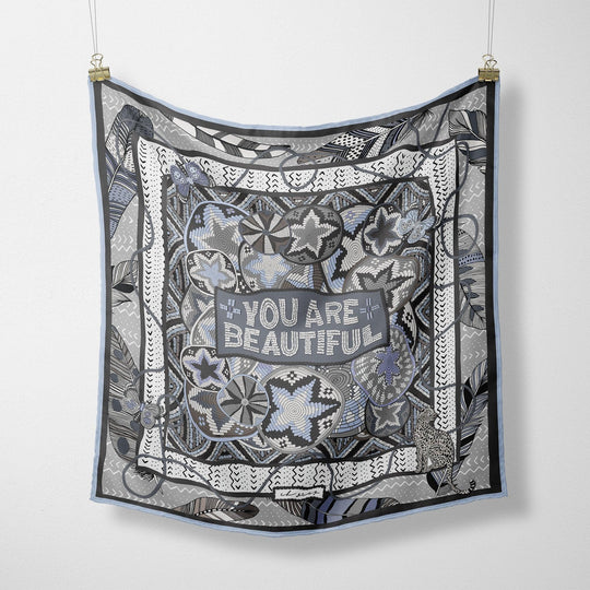 CB Grey - The Coco Silk Scarf