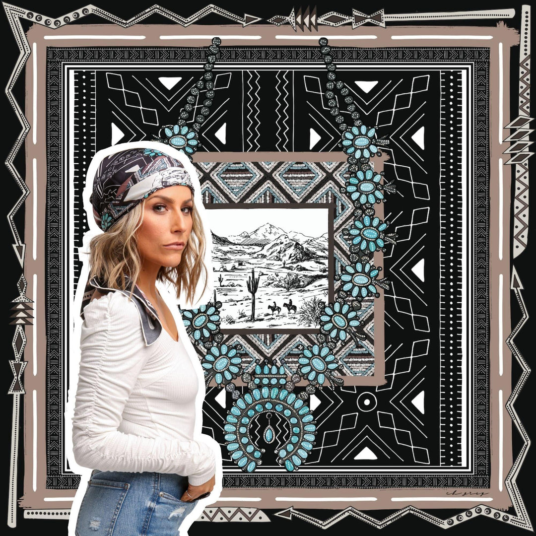 CB Grey - The Dakota Silk Scarf