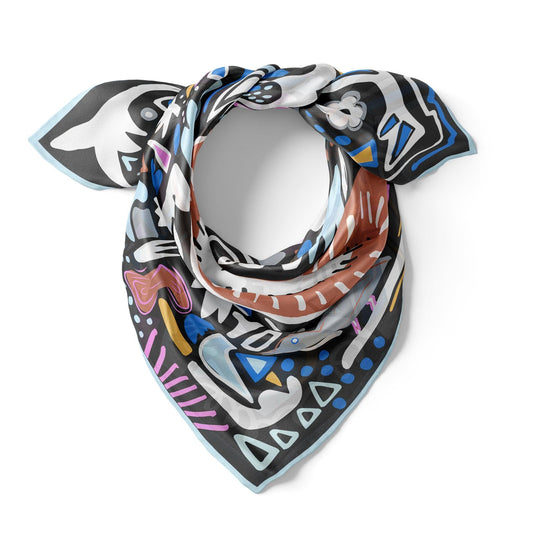 CB Grey - The Elise Silk Scarf