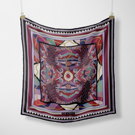 The Kathy Silk Scarf - CB Grey - Scarf