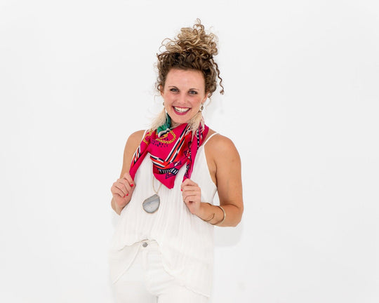 CB Grey - The Kiki Silk Scarf
