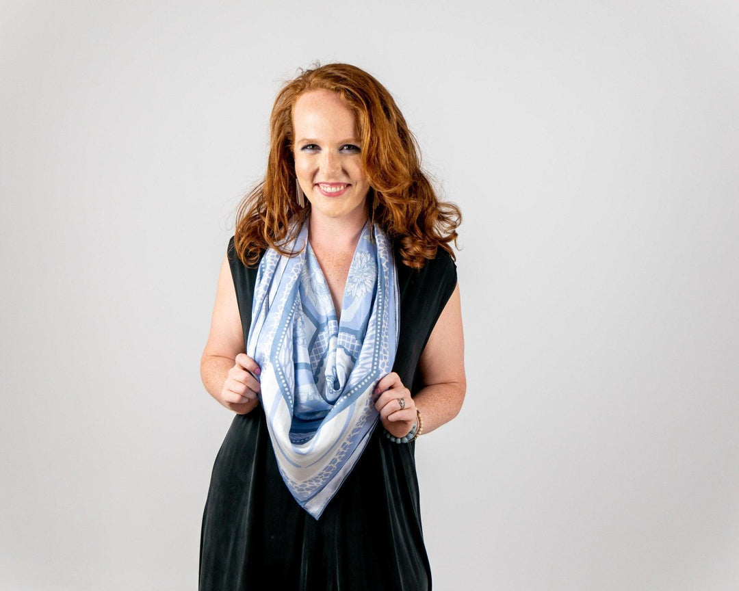 CB Grey - The Lauren Silk Scarf