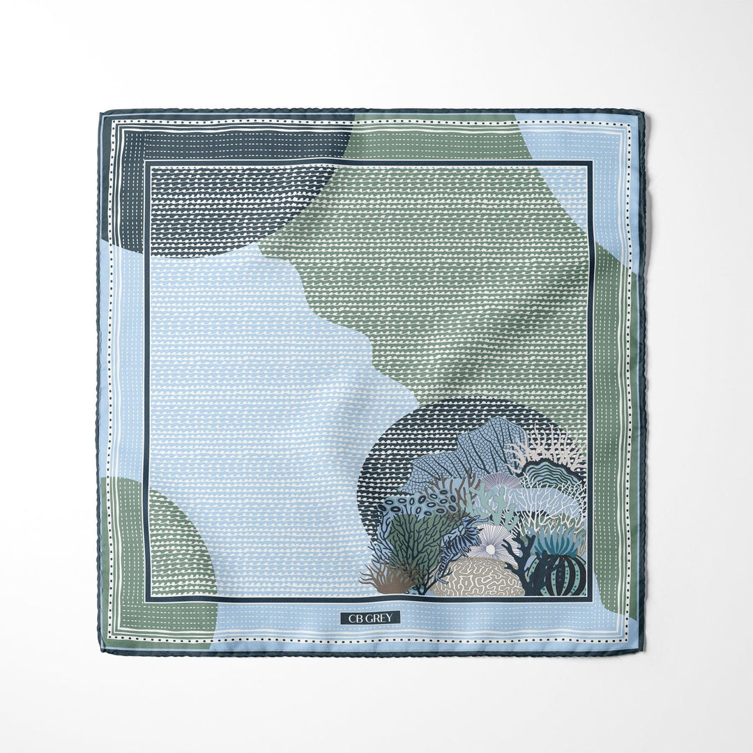 CB Grey - The Meredith Pocket Square