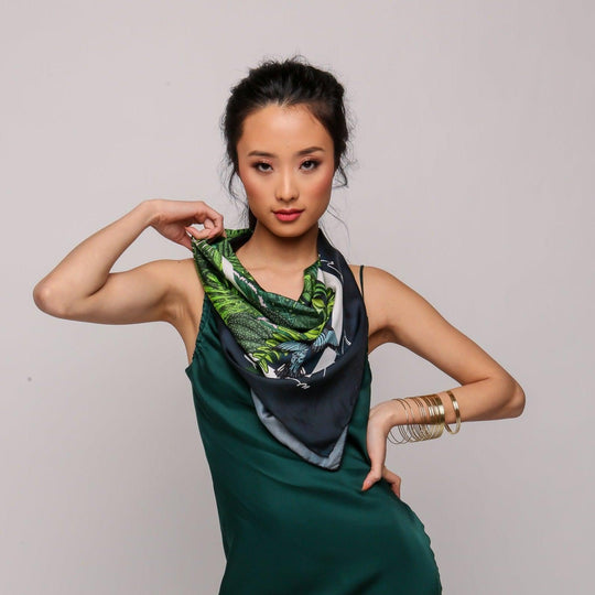 CB Grey - The Whitney Silk Scarf