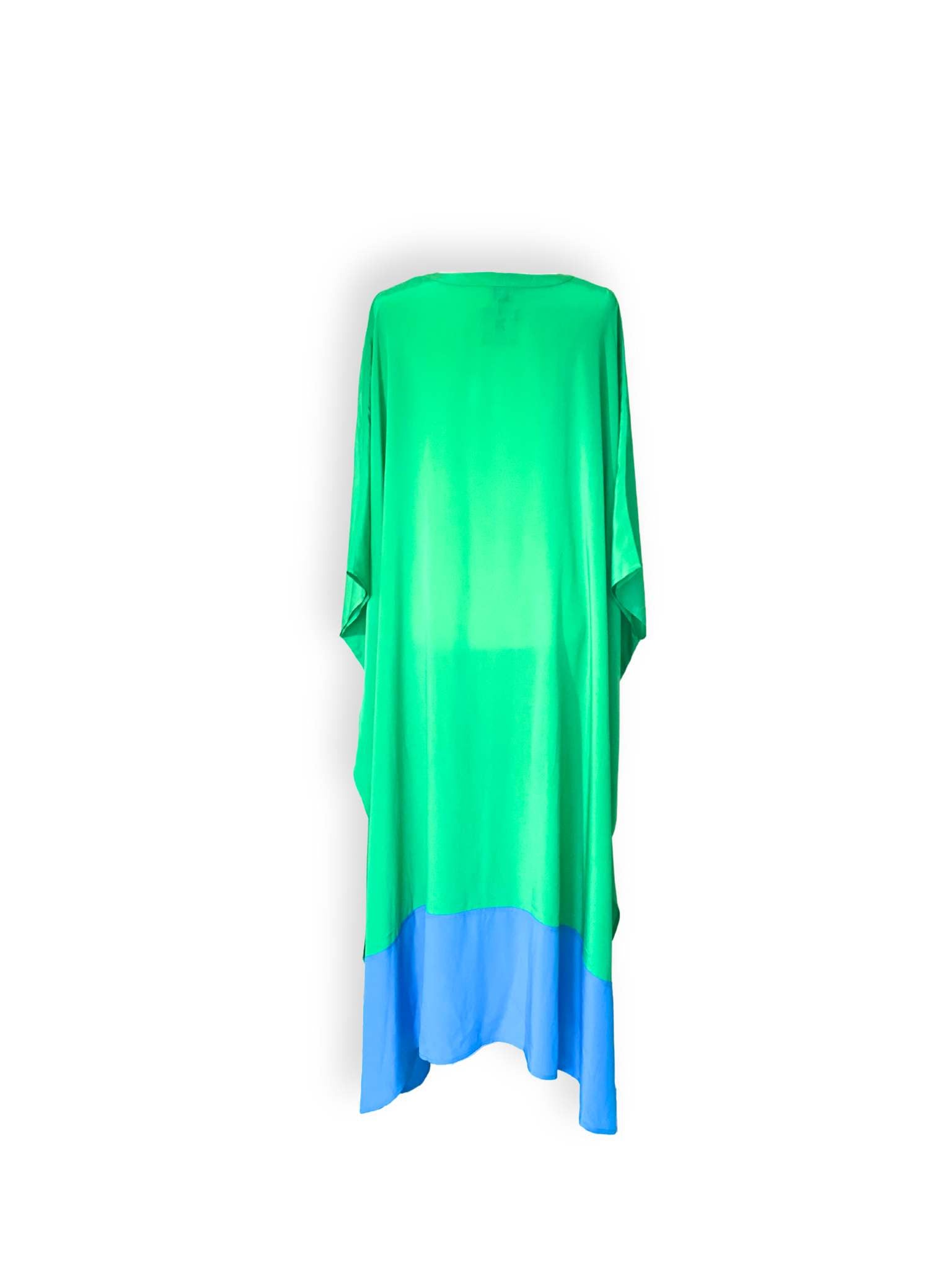 CB Grey x Elise Lyon Silk Caftan - CB Grey - 