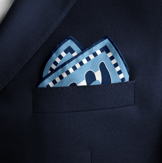 The Taylor Game Day Pocket Squares - CB Grey