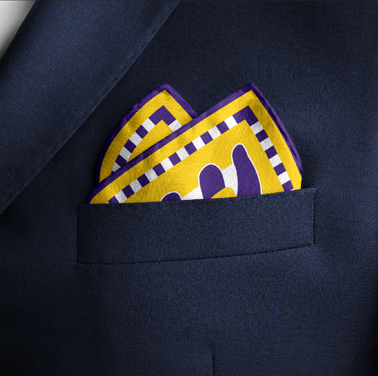 The Taylor Game Day Pocket Squares - CB Grey