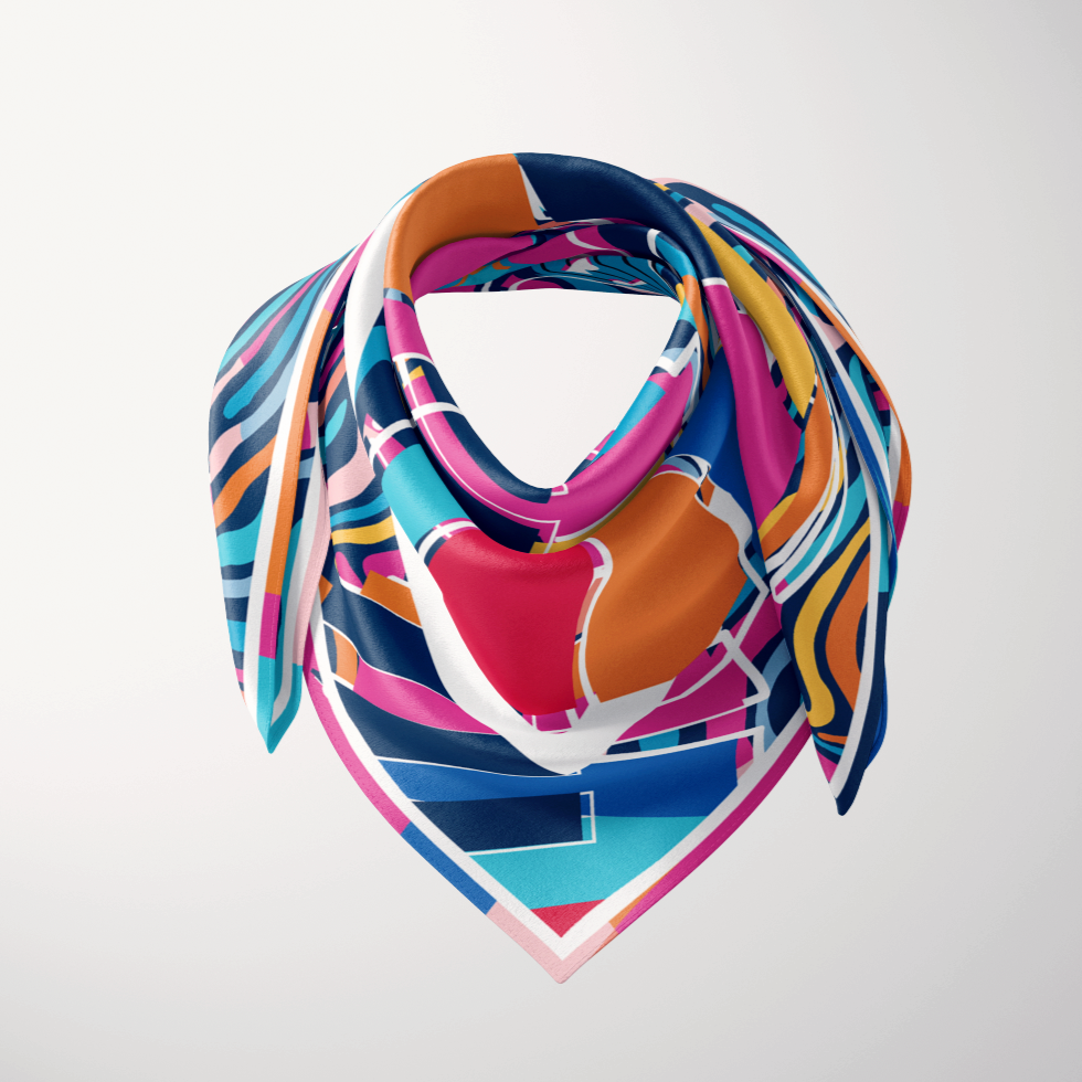 CB Grey x Children's Silk Scarf: PREORDER