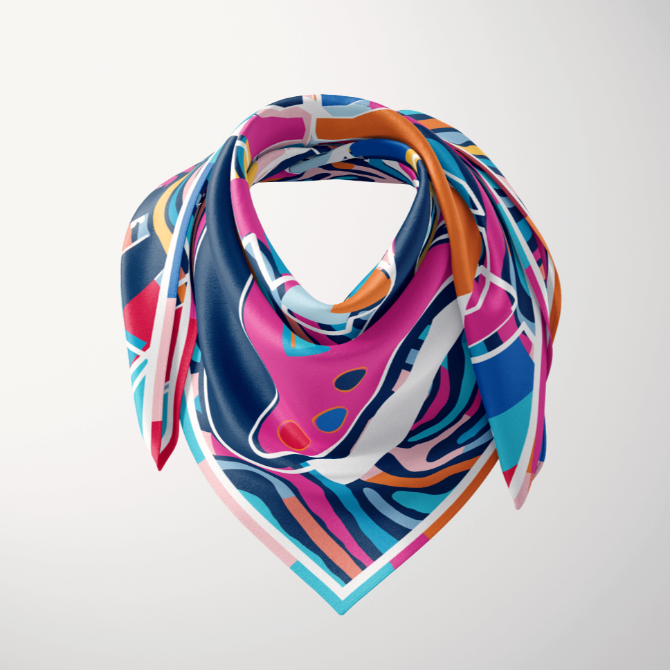 CB Grey x Children's Silk Scarf: PREORDER