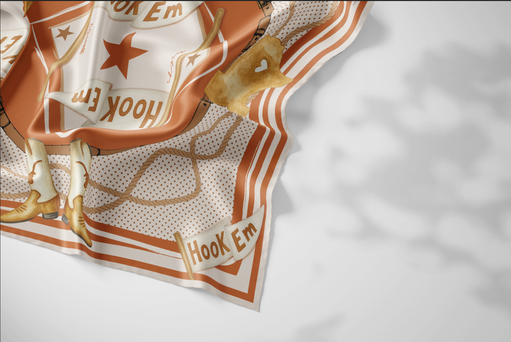 CBG X Leah Laturell "Hook 'em" Scarf: PRE-ORDER