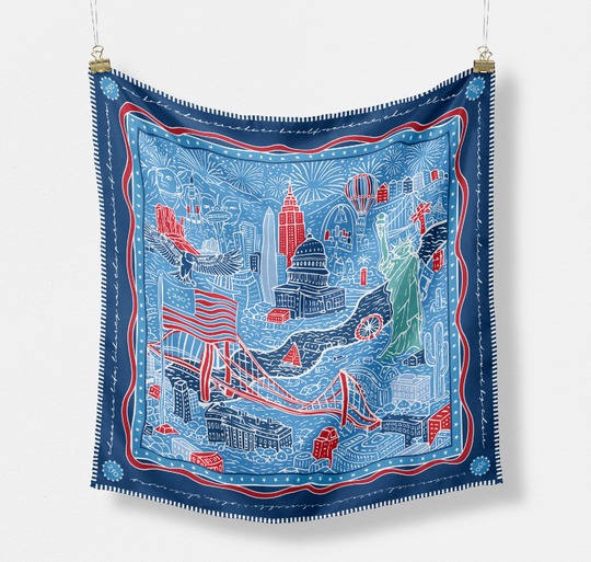 CB Grey x Freedom 250 Silk Scarf