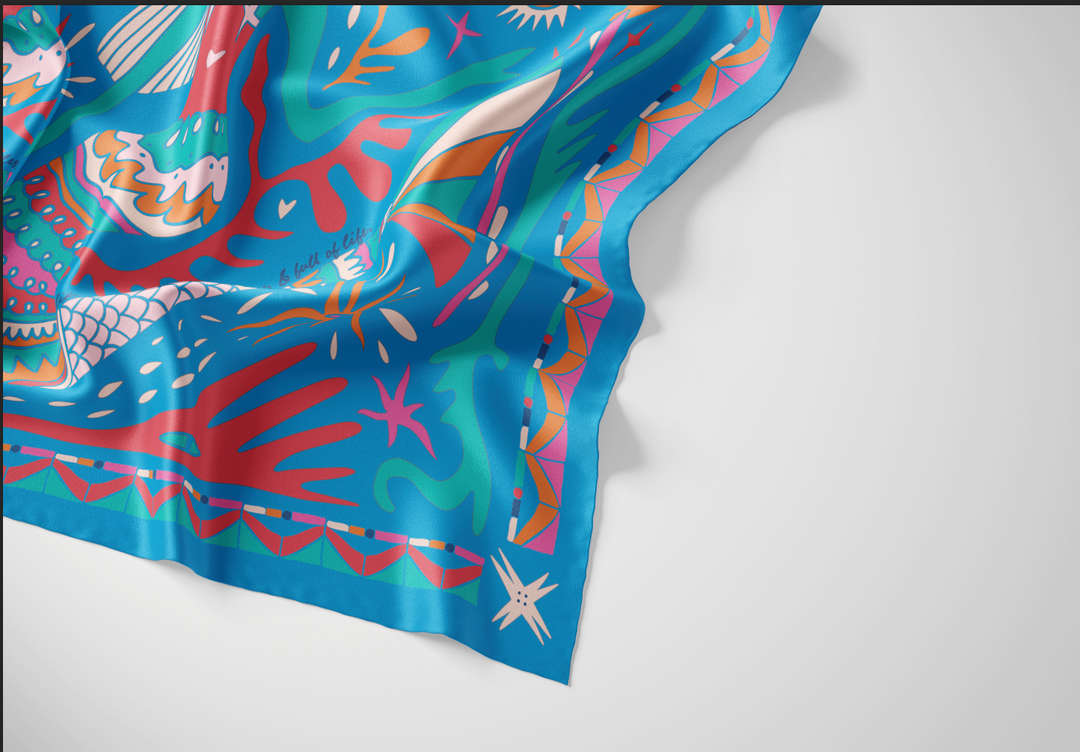 The Sirena Silk Scarf: PREORDER