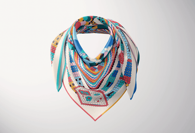 The finished scarf artwork